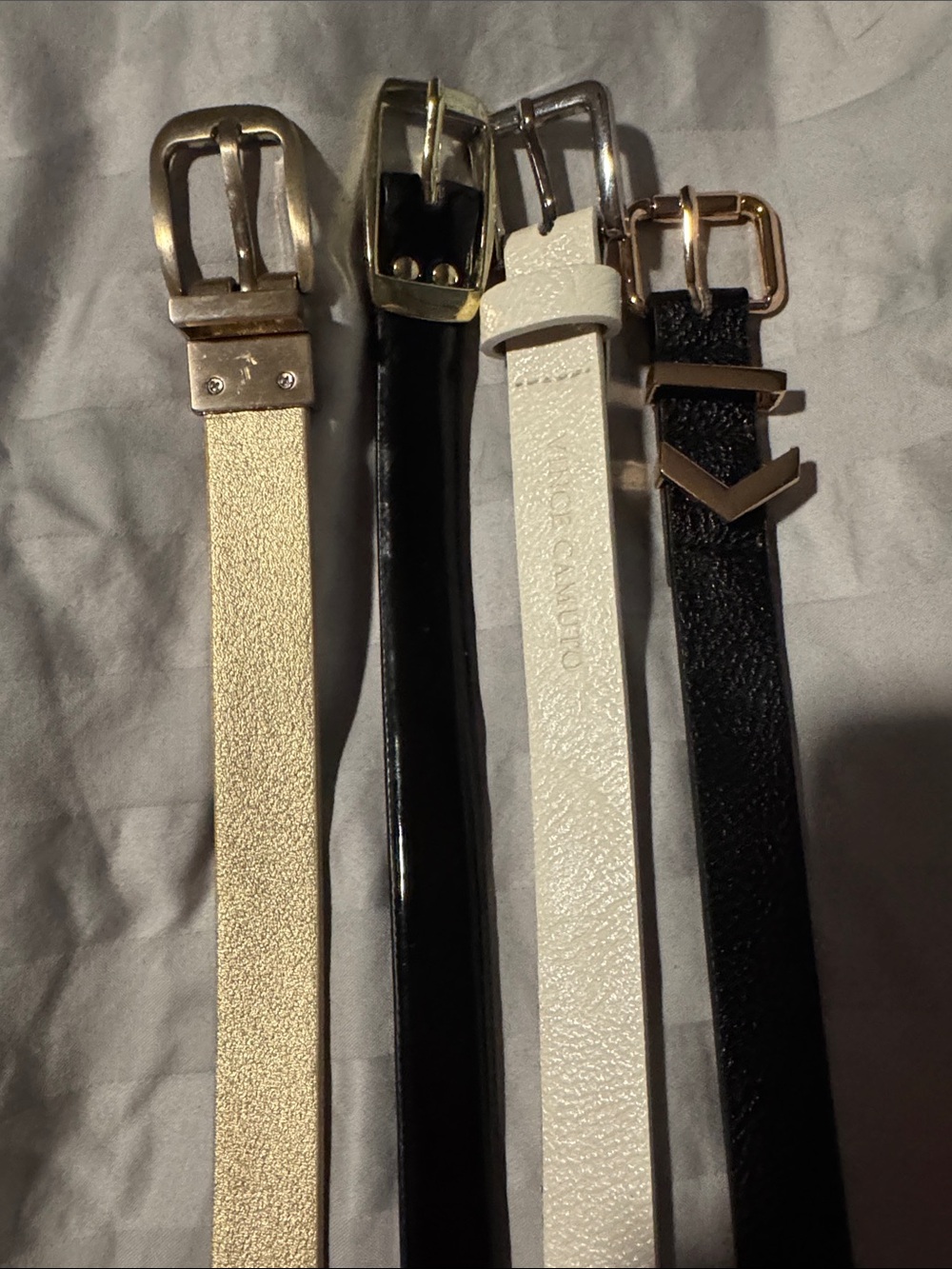 Black and White Women’s Dress Belts – Classic Leather Style